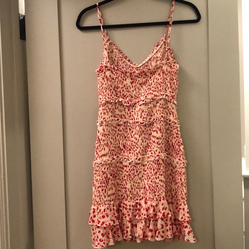 Flirty Smocked Ruffle Mini Dress - Picture 4 of 4